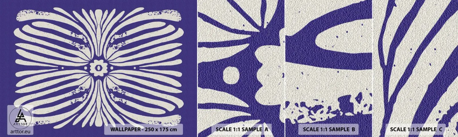 Prøve Fototapet Selvklæbende Deluxe Sticker - Etniske inspirationer - Boho, Botanisk, Stykke - 100x30 cm