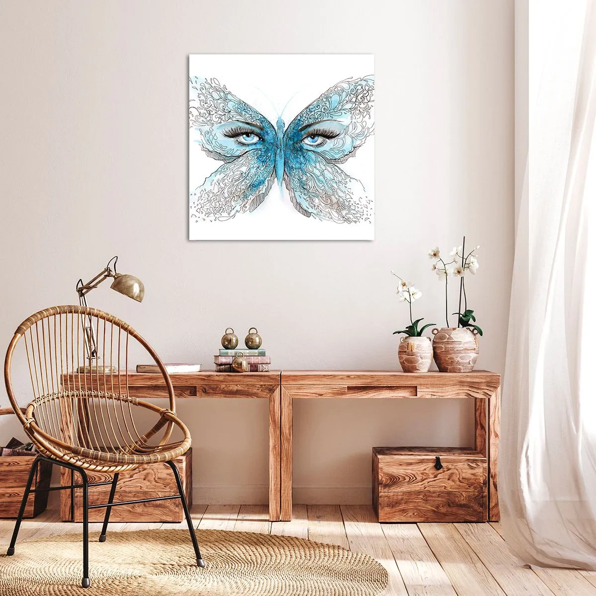 Lærredstryk - Billede på lærred - Eros bedemantis - 50x50 cm