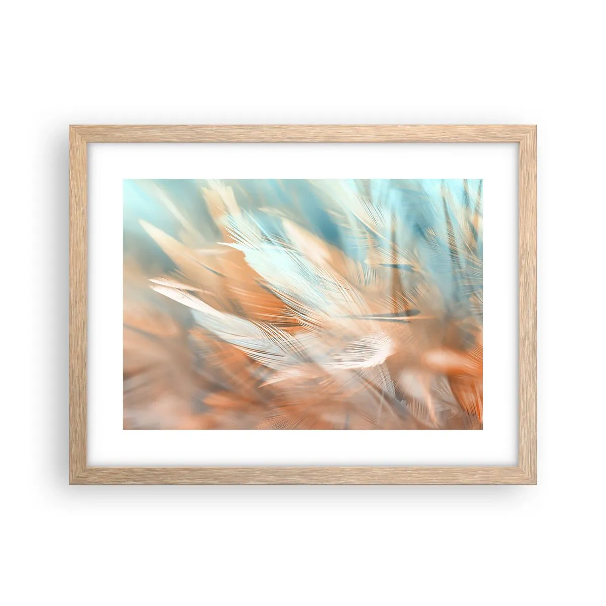 Plakat i ramme af lyst egetræ - I mildhedens land - 40x30 cm