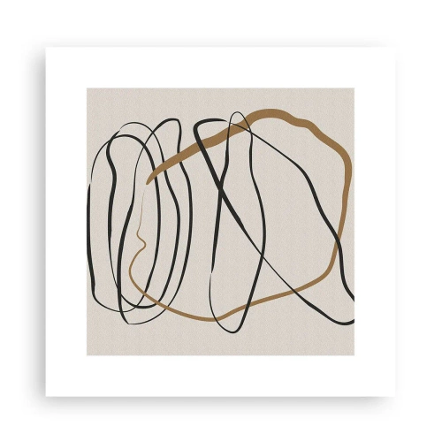 Plakat - Komposition - dans i besiddelse - 30x30 cm