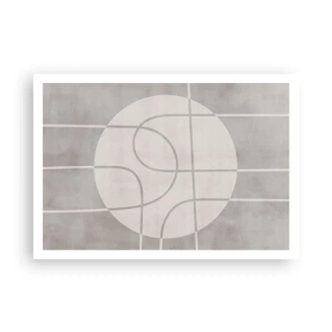 Plakat - Cirkulær og lige frem - 100x70 cm