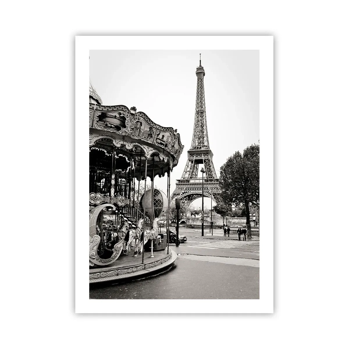 Plakat - Når der gælder sjov, er det kun i Paris - 50x70 cm