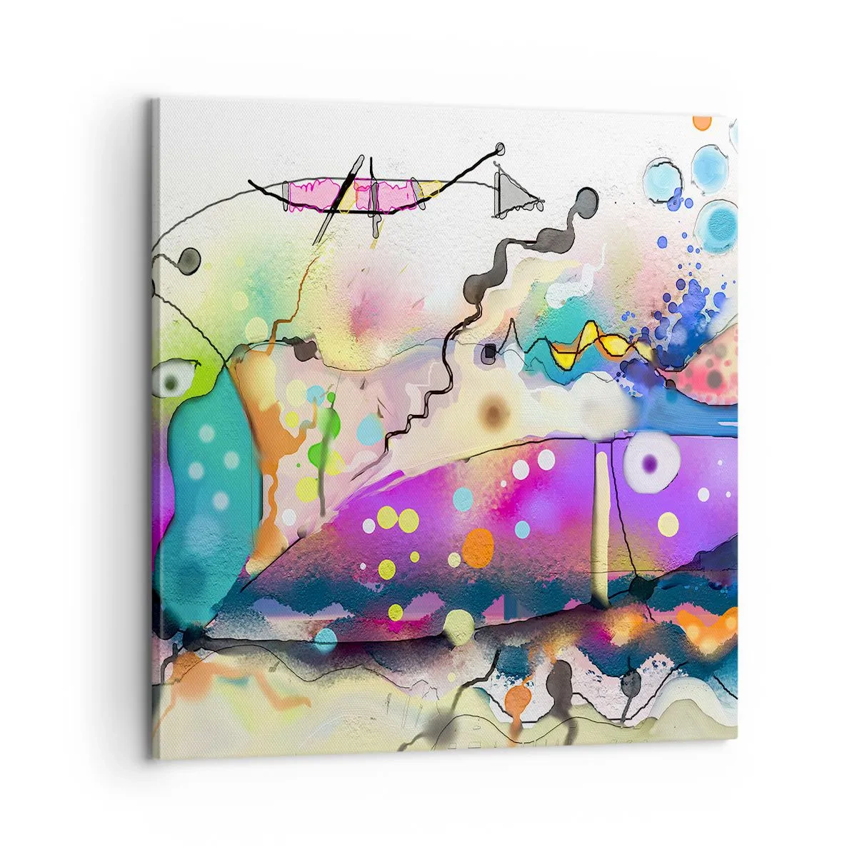 Lærredstryk - Billede på lærred - Ingen ord! - 60x60 cm