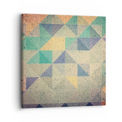Lærredstryk - Billede på lærred - Republikken trekanter - 30x30 cm
