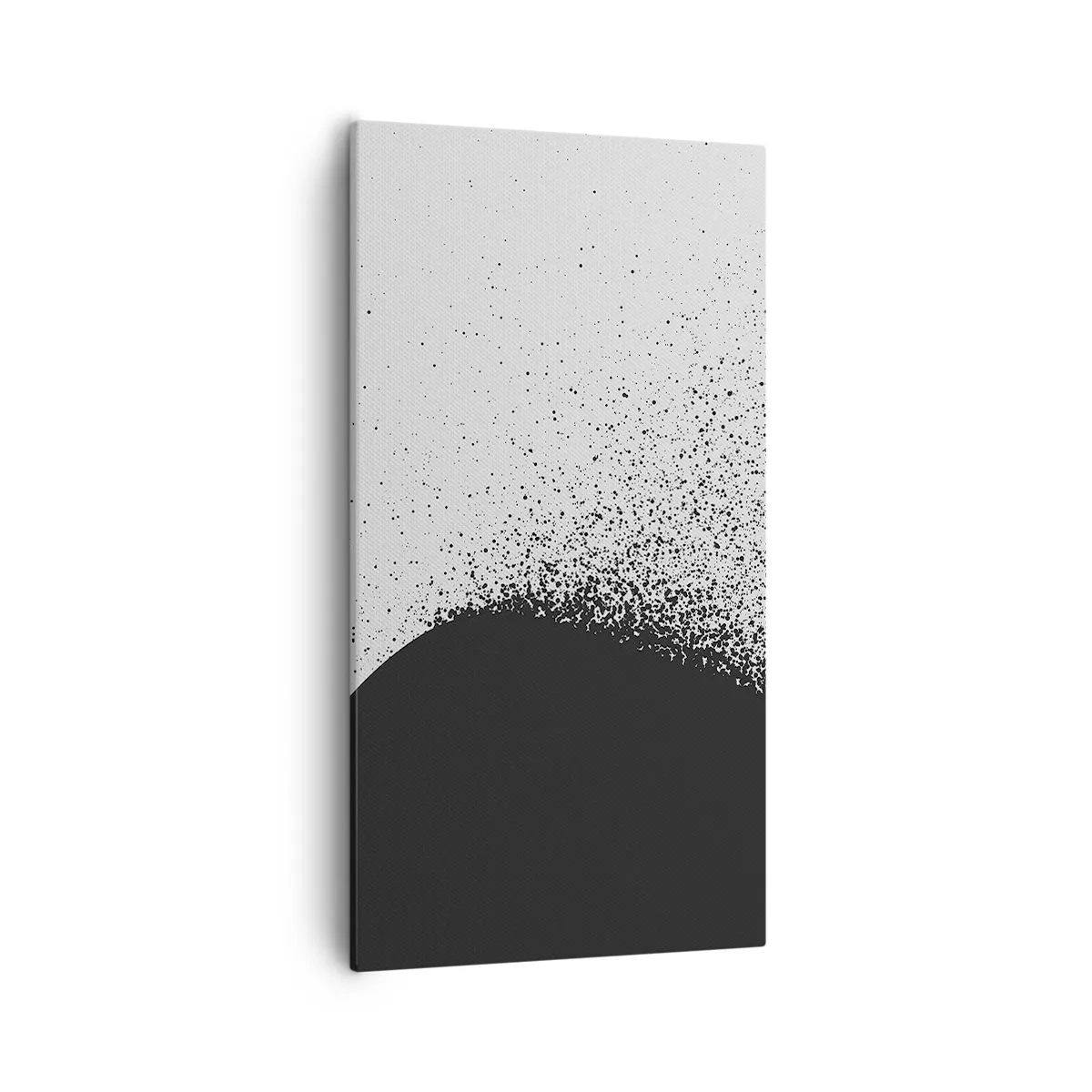 Lærredstryk - Billede på lærred - Partikelbevægelse - 55x100 cm