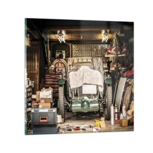 Billede på glas - Tilbage til fortiden - 60x60 cm