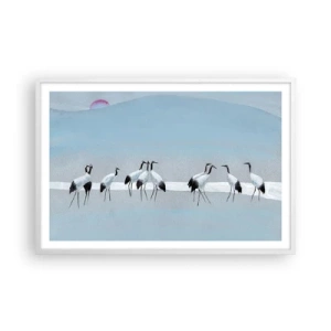 Plakat i hvid ramme - Efter en varm dag - 91x61 cm
