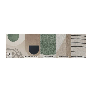 Prøve Fototapet Premium Sand - Blidheden i en oval - Minimalisme, Stykke, Abstraktion - 100x30 cm