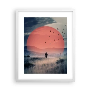 Plakat i hvid ramme - I sine elementer - 40x50 cm