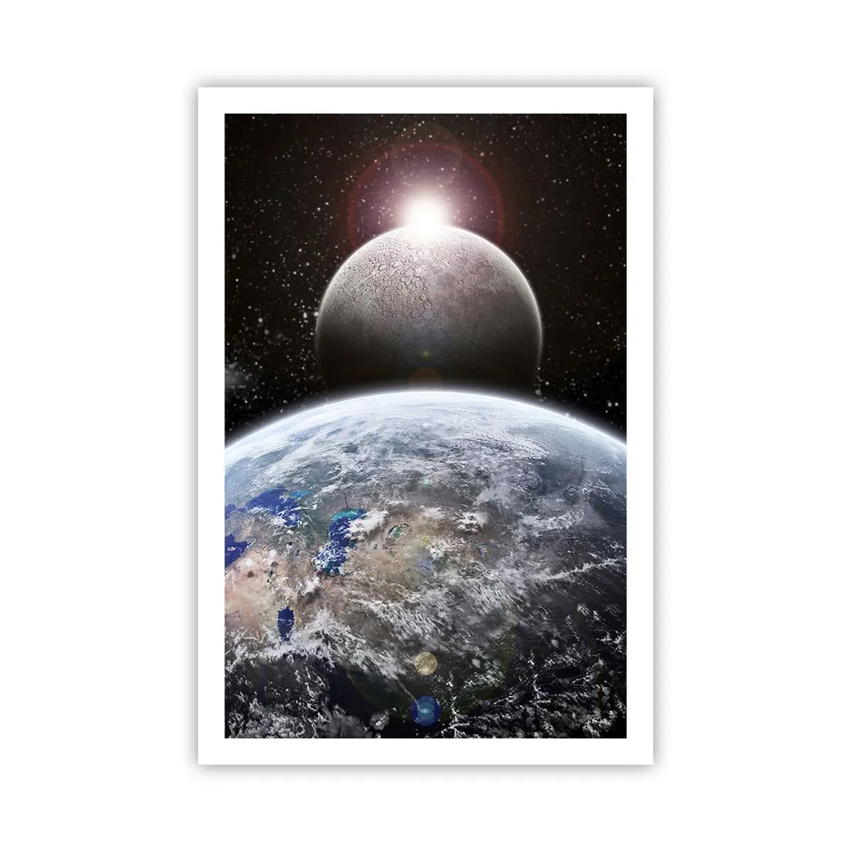 Plakat - Kosmisk landskab - solopgang - 61x91 cm