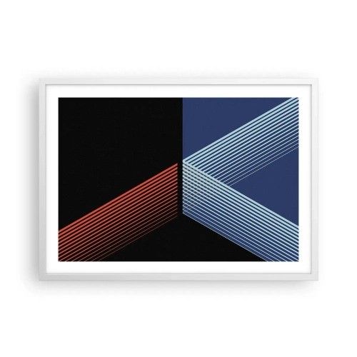 Plakat i hvid ramme - En simpel historie - 70x50 cm