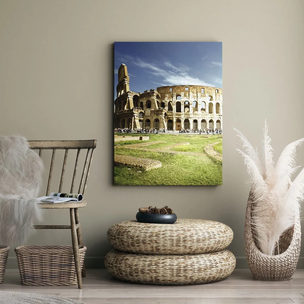 Lærredstryk - Billede på lærred - Du kan stadig høre våbenklirren - 55x100 cm