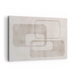 Lærredstryk - Billede på lærred - Geometrisk fuga - 120x80 cm