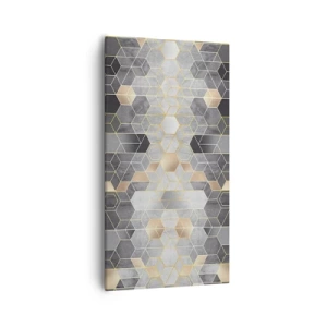 Lærredstryk - Billede på lærred - Sammensætning af diamanter - 55x100 cm