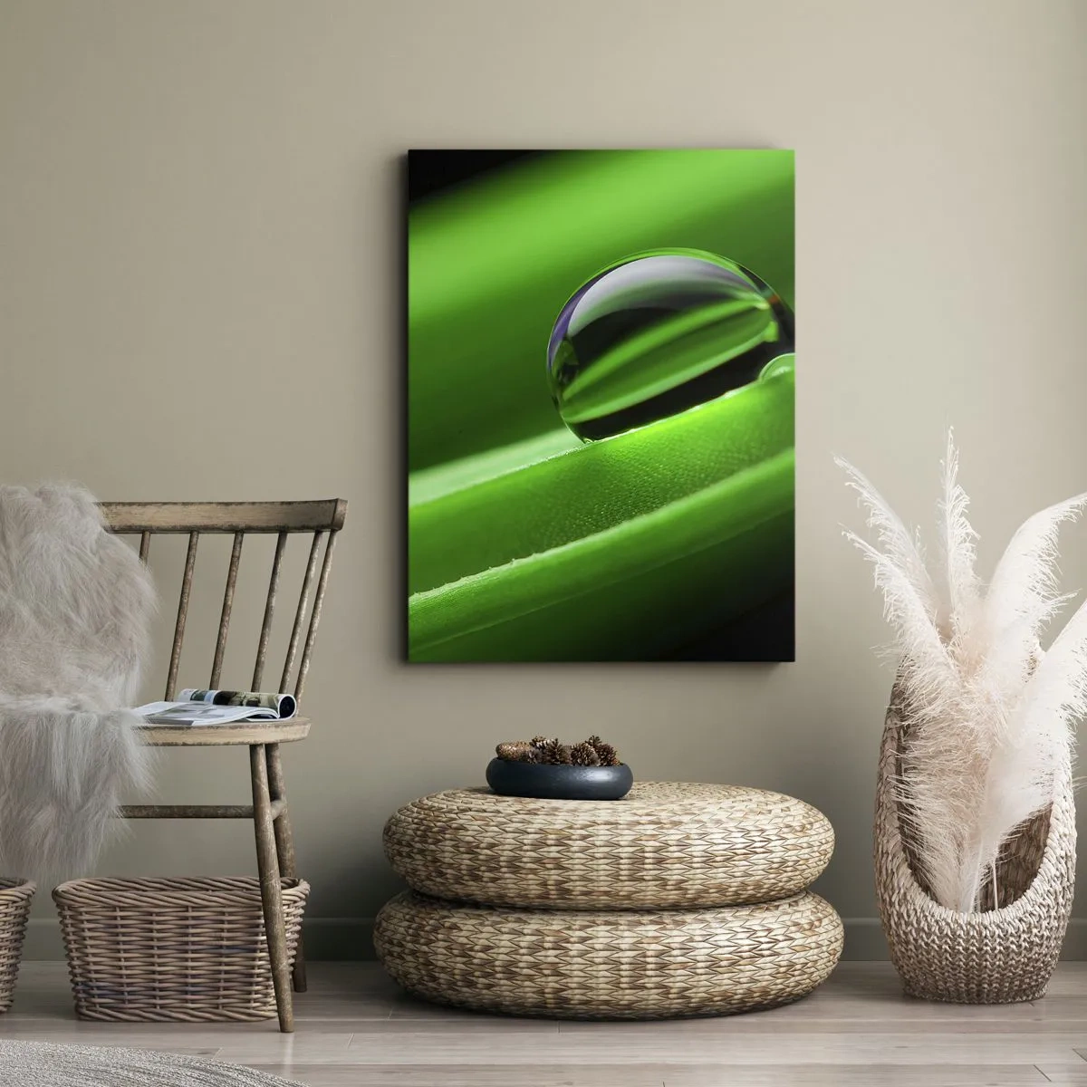 Lærredstryk - Billede på lærred - Livet på tæt hold - 65x120 cm