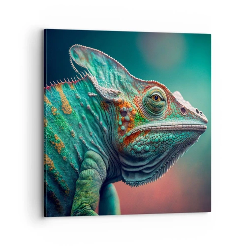 Lærredstryk - Billede på lærred - Kan du se mig? Ikke godt... - 70x70 cm