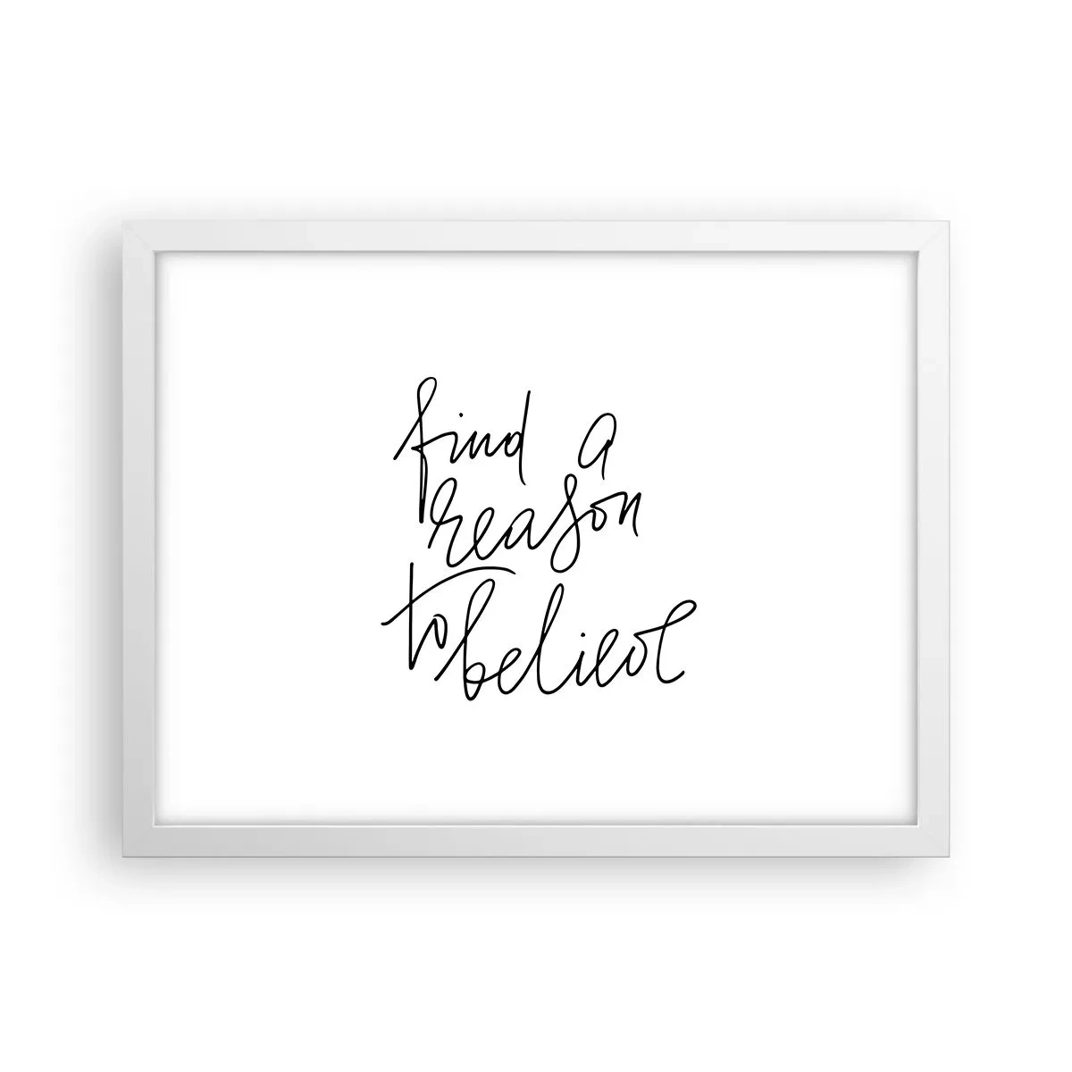 Plakat i hvid ramme - Det er muligt - 40x30 cm