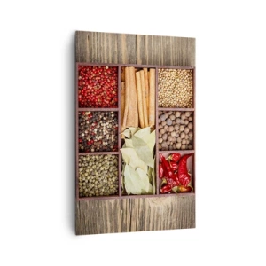 Lærredstryk - Billede på lærred - Orden af former, duftbuket af aromaer - 80x120 cm