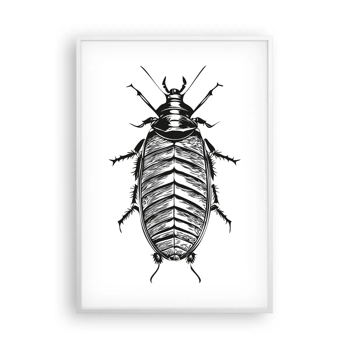 Plakat i hvid ramme - Sikke et eksemplar! - 70x100 cm