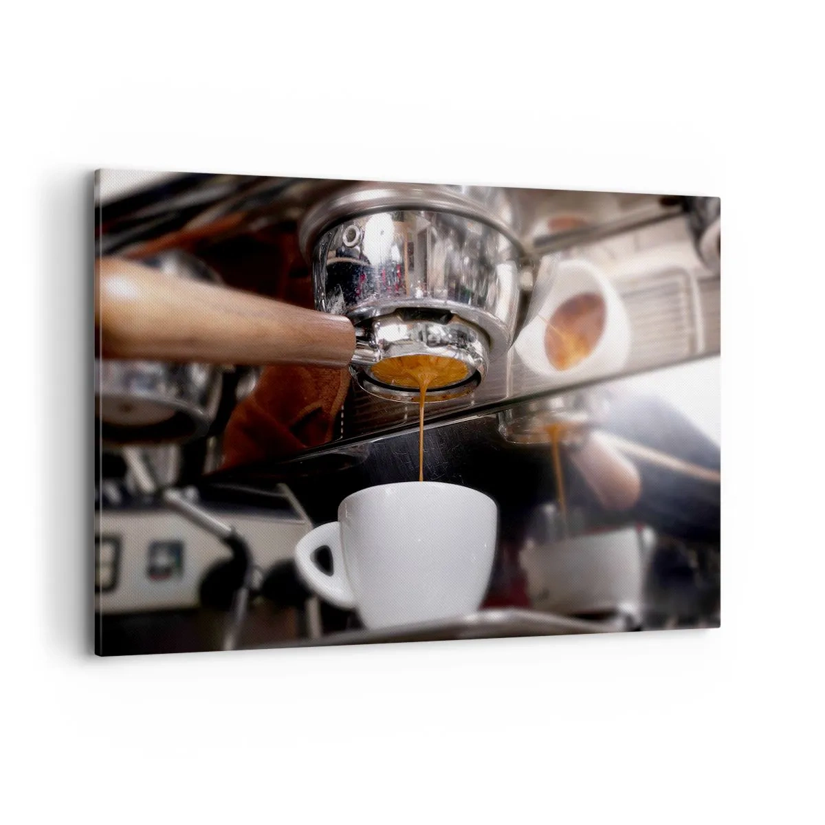 Lærredstryk - Billede på lærred - Et godt øjeblik på dagen - 120x80 cm