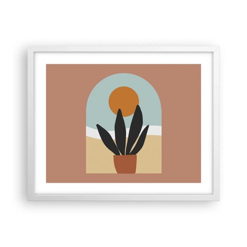 Plakat i hvid ramme - Små glæder - 50x40 cm
