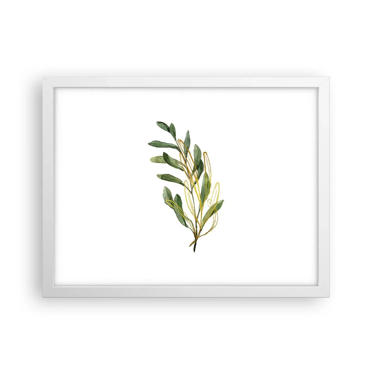 Plakat i hvid ramme - Alt, hvad der er godt - 40x30 cm