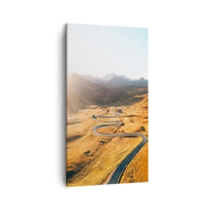 Lærredstryk - Billede på lærred - I en gylden dal - 45x80 cm