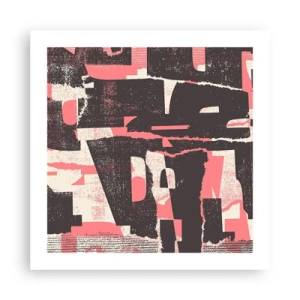 Plakat - Al trængsel og travlhed - 50x50 cm