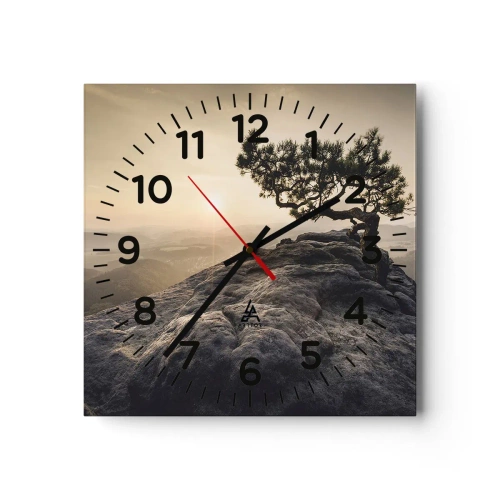 Vægur, Uret - Livet vinder altid - 40x40 cm