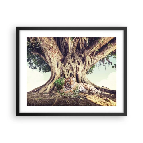 Plakat i sort ramme - Udsigt fra Første Mosebog - 50x40 cm