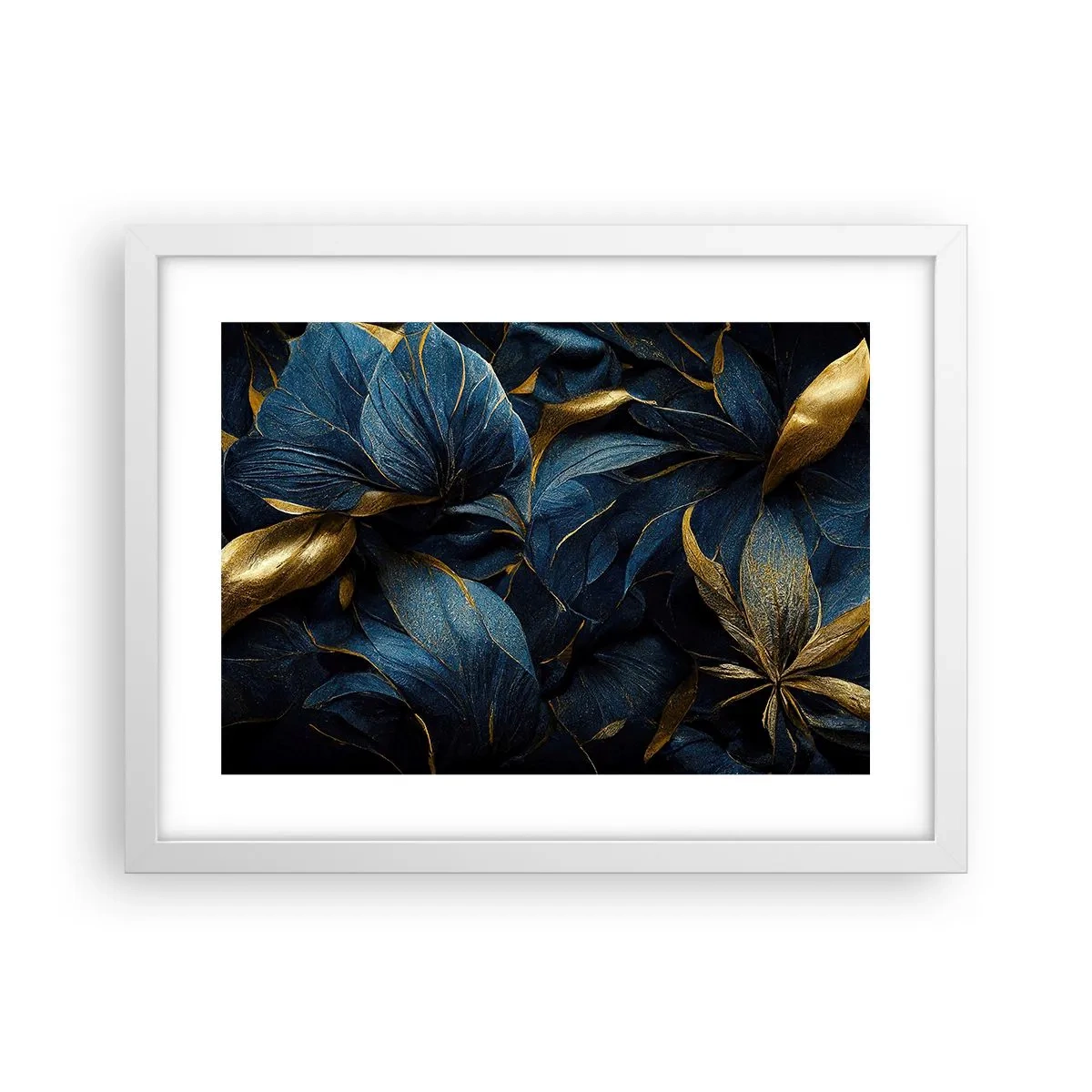 Plakat i hvid ramme - Foret med guld - 40x30 cm