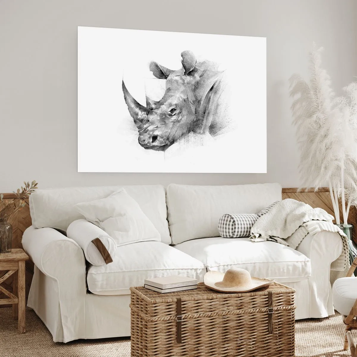 Plakat - Afrikansk portræt - 100x70 cm