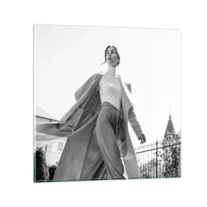 Billede på glas - Kommer du med mig? - 30x30 cm