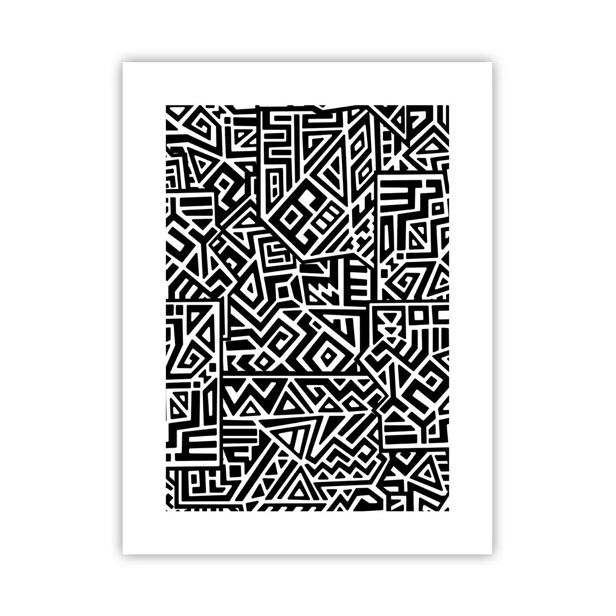 Plakat - Præcolumbiansk sammensætning - 30x40 cm