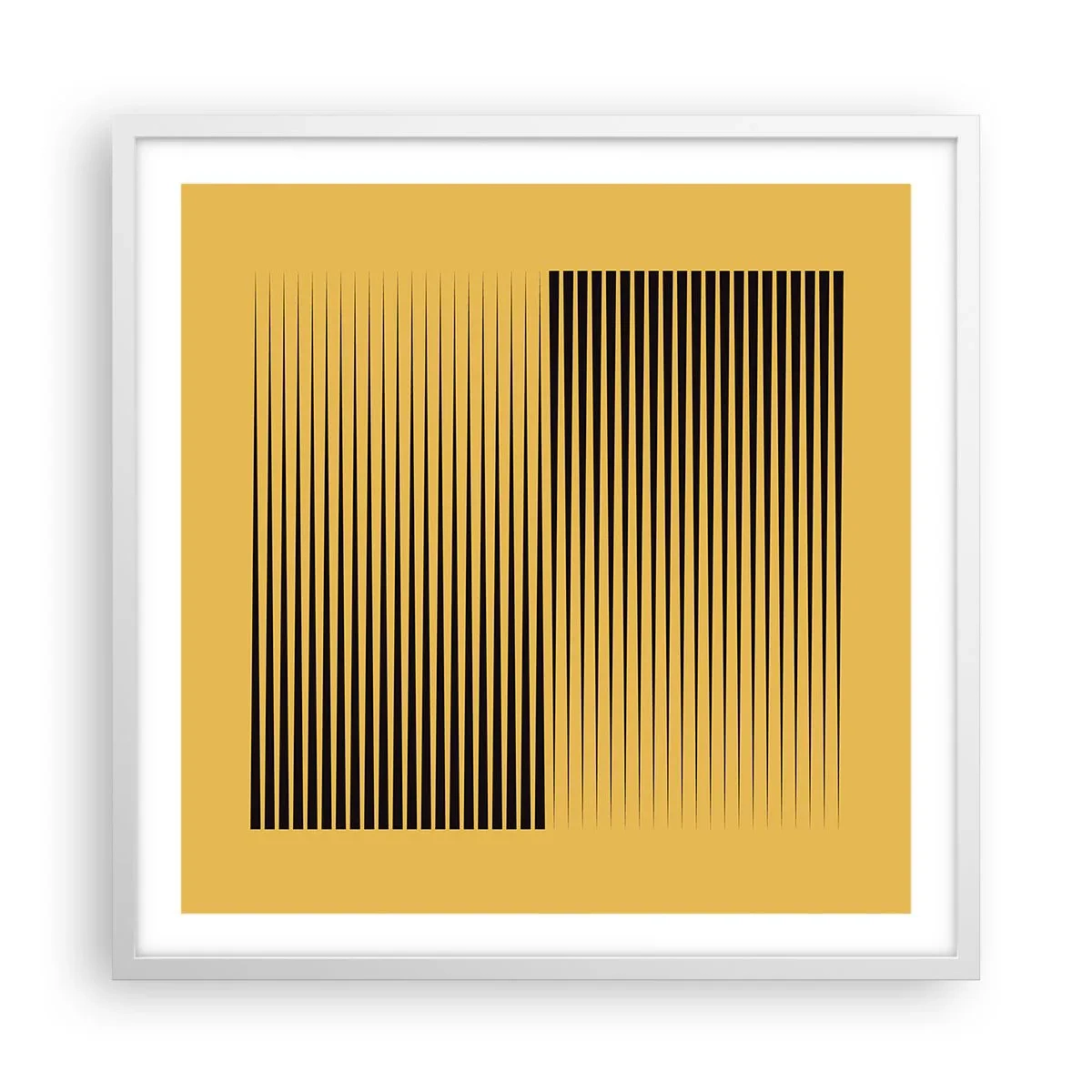 Plakat i hvid ramme - Modsætningernes kvadrat - 60x60 cm