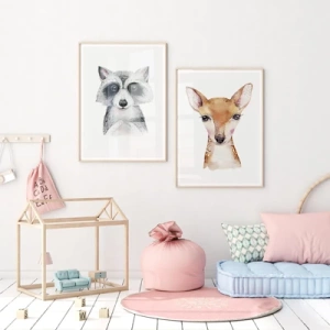 Animal portraits - Inspiration til et børneværelse