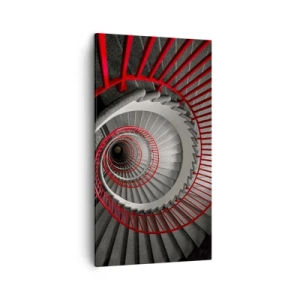 Lærredstryk - Billede på lærred - Arkitektoniske lege - 45x80 cm