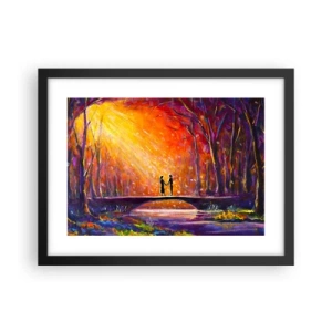 Plakat i sort ramme - Himlen elsker dem også - 40x30 cm