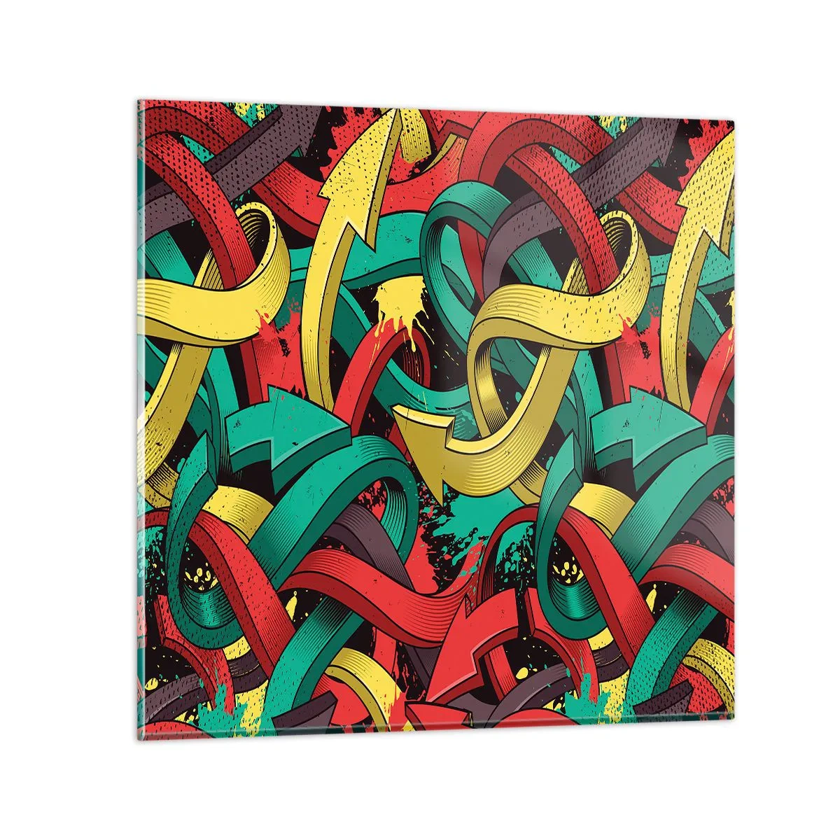 Billede på glas - Hvilken vej skal man gå? - 50x50 cm