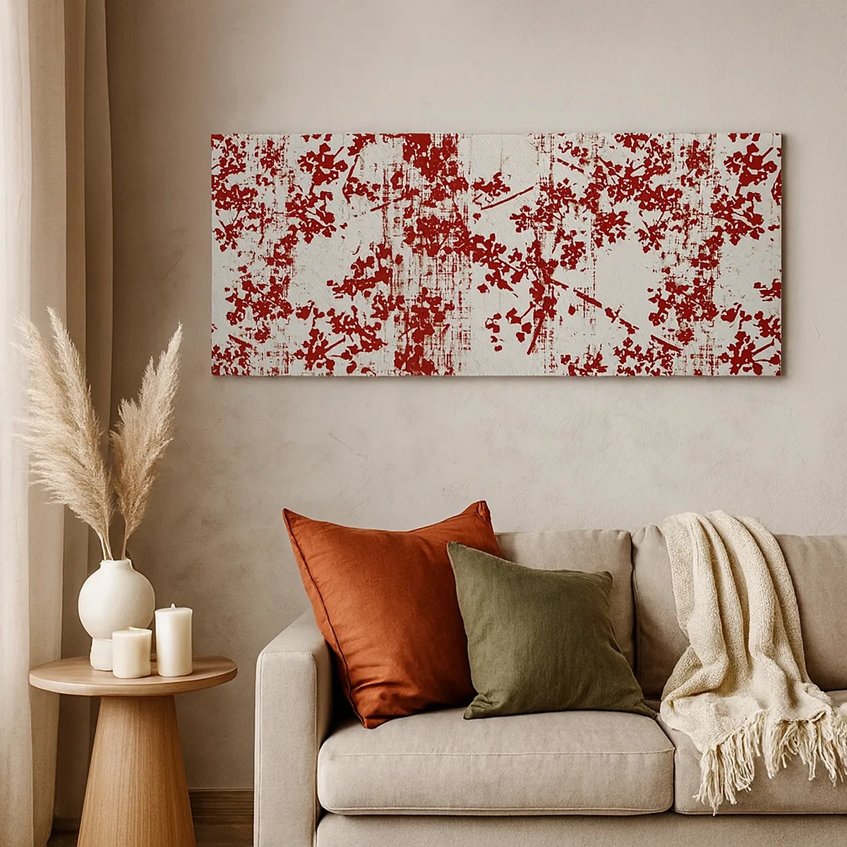 Lærredstryk - Billede på lærred - Som en gammel percale - 30x30 cm