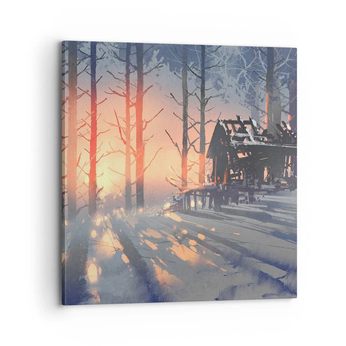 Lærredstryk - Billede på lærred - Kun solen kigger her - 70x70 cm