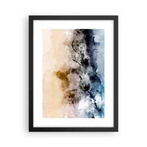 Plakat i sort ramme - Sænket i en tågesvirvel - 30x40 cm