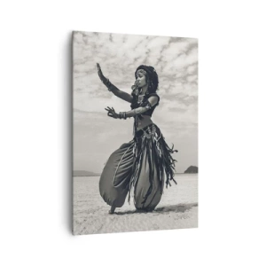 Lærredstryk - Billede på lærred - Dans på de sydlige øer - 70x100 cm