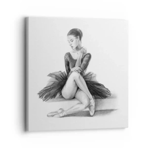 Lærredstryk - Billede på lærred - Fortryllet af dans - 30x30 cm