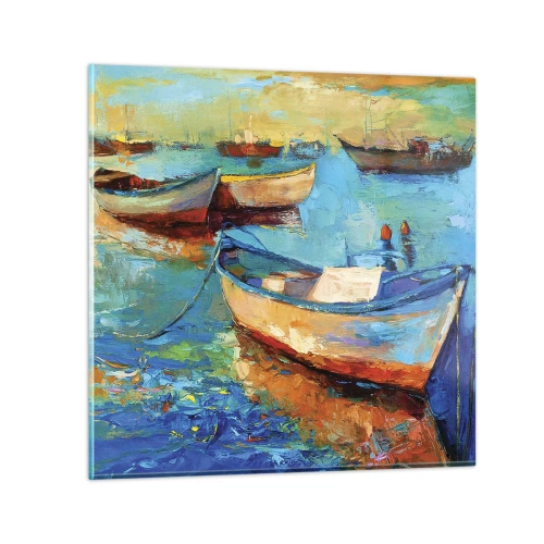 Billede på glas - I den sydlige bugt - 30x30 cm
