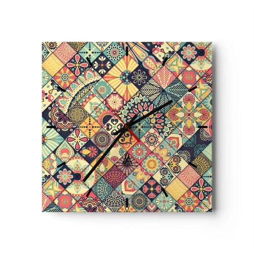 Vægur, Uret - Marokkansk stemning - 30x30 cm