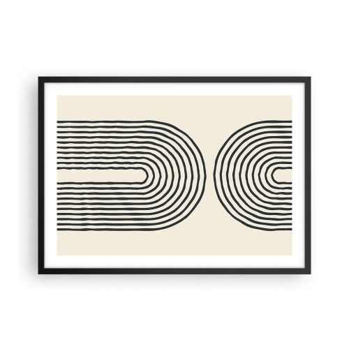Plakat i sort ramme - Kommer snart... - 70x50 cm