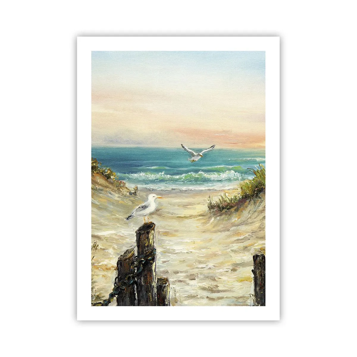 Plakat - Vindstille tilbagetog - 50x70 cm