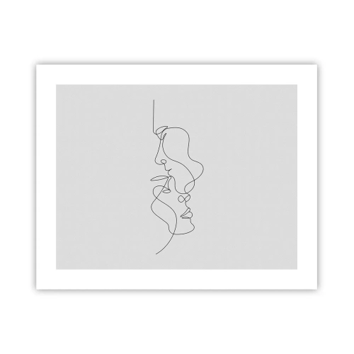 Plakat - Gløderne af glubende begær - 50x40 cm