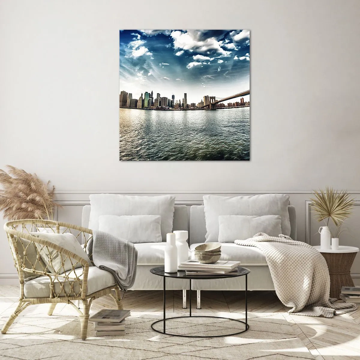 Billede på glas - Glas ø - 70x70 cm